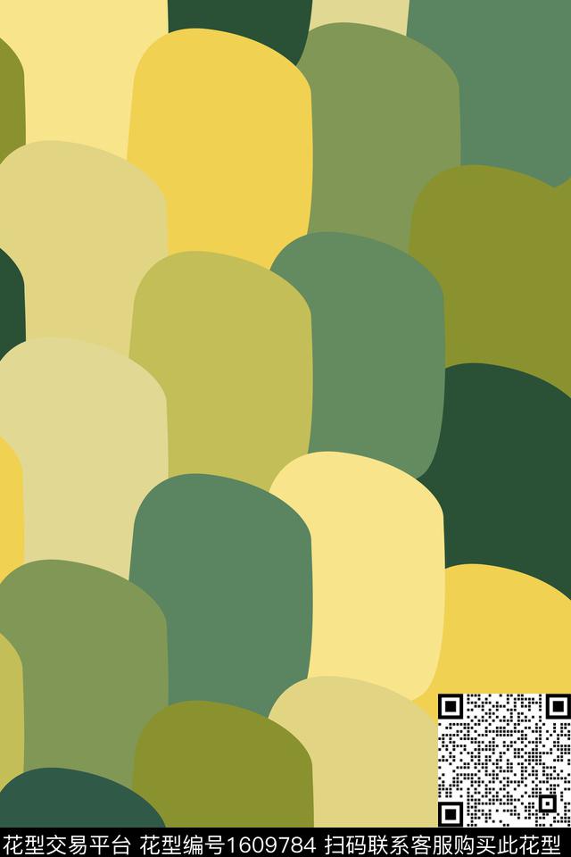 几何色块传统印花华亿平台下载（图片编号: 1609784） - 瓦栏（Walan）