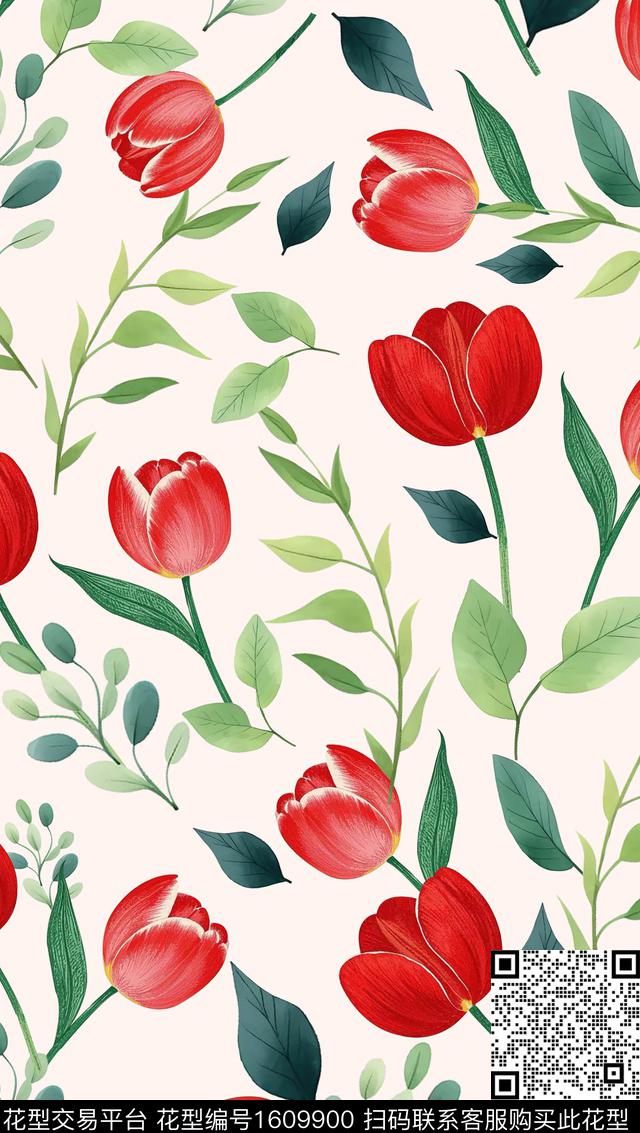 雪纺黑底花卉小碎花传统印花华亿平台下载（图片编号: 1609900） - 瓦栏（Walan）