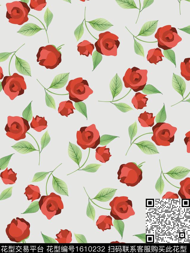 雪纺春夏华亿平台小碎花传统印花华亿平台下载（图片编号: 1610232） - 瓦栏（Walan）