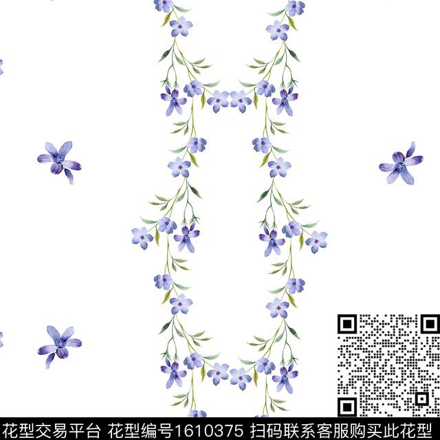 小清新花卉小碎花数码印花华亿平台下载（图片编号: 1610375） - 瓦栏（Walan）