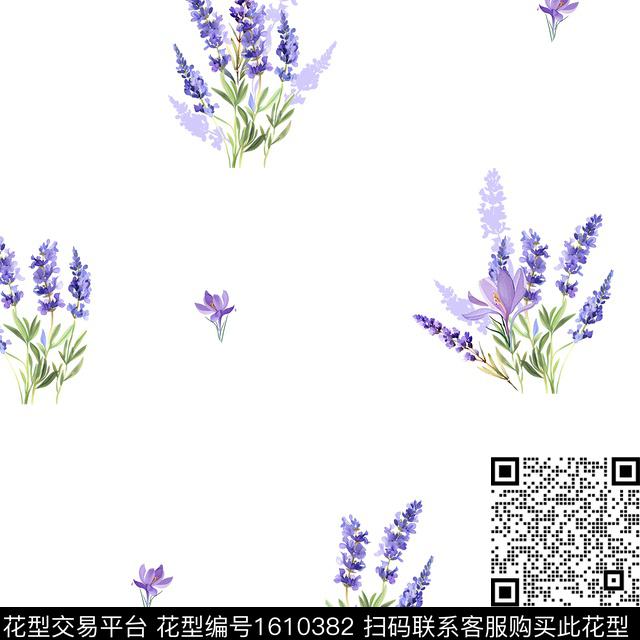 小清新小碎花水彩数码印花华亿平台下载（图片编号: 1610382） - 瓦栏（Walan）