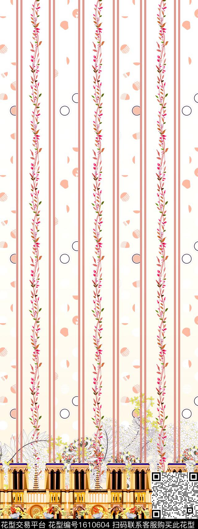 兔子定位花卉数码印花华亿平台下载（图片编号: 1610604） - 瓦栏（Walan）