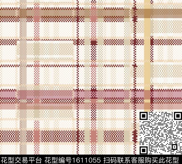 格子条纹肌理格子传统印花华亿平台下载（图片编号: 1611055） - 瓦栏（Walan）