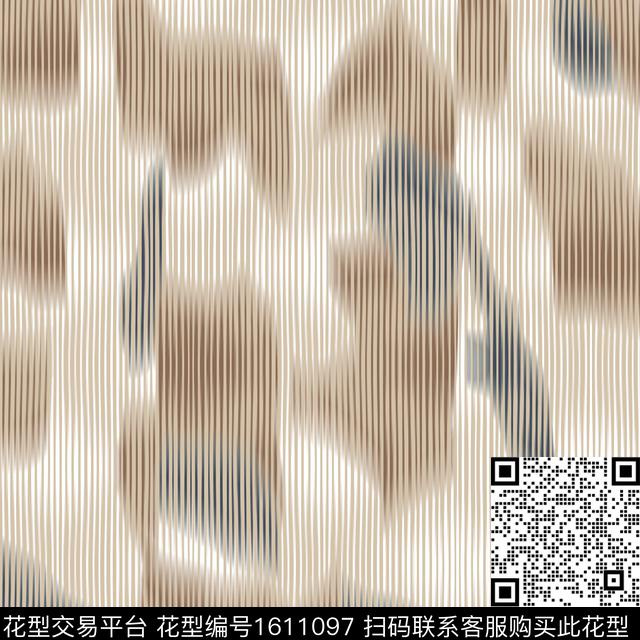 条纹抽象数码印花华亿平台下载（图片编号: 1611097） - 瓦栏（Walan）