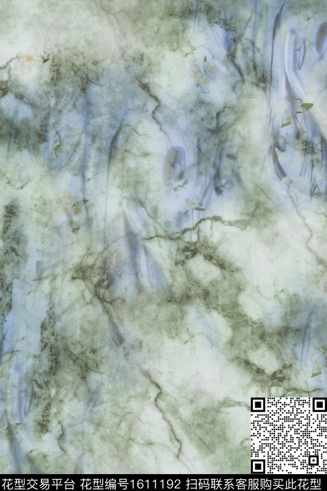 抽象肌理小花数码印花华亿平台下载（图片编号: 1611192） - 瓦栏（Walan）