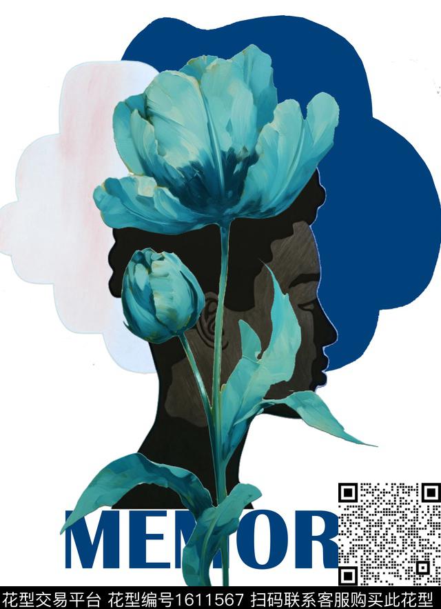 休闲定位花卉数码印花华亿平台下载（图片编号: 1611567） - 瓦栏（Walan）