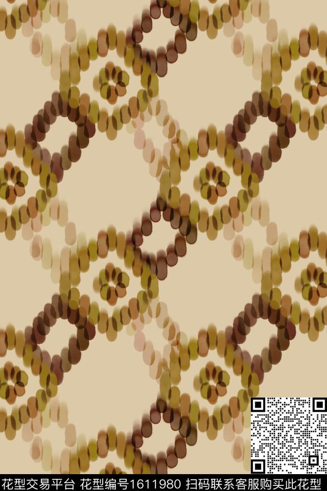 水彩格子复古数码印花华亿平台下载（图片编号: 1611980） - 瓦栏（Walan）