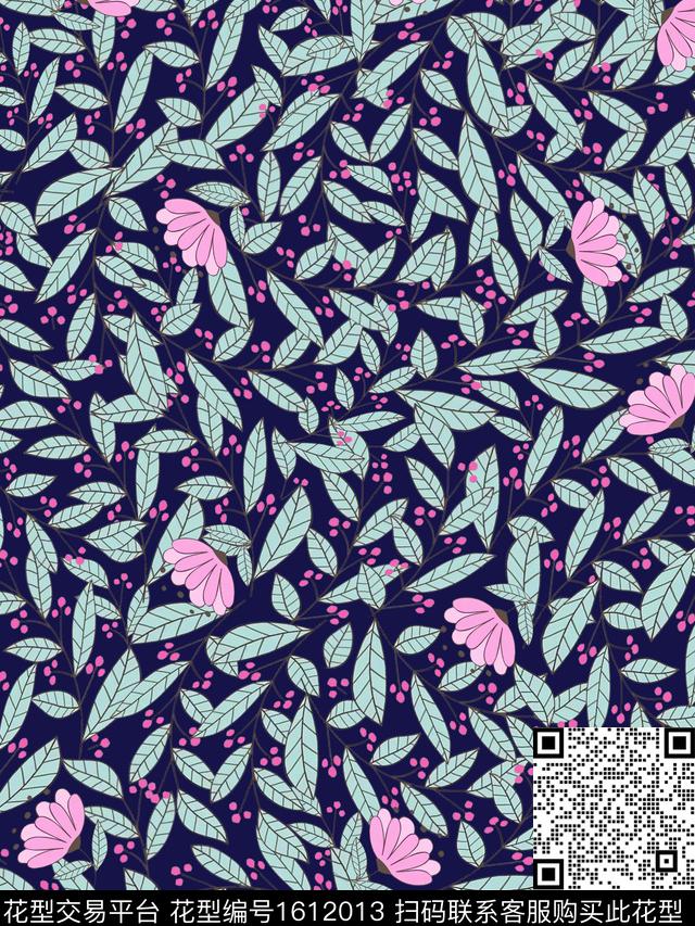 雪纺春夏华亿平台小碎花传统印花华亿平台下载（图片编号: 1612013） - 瓦栏（Walan）