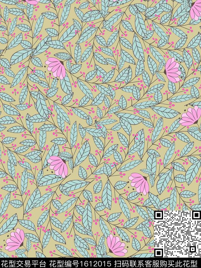 雪纺春夏华亿平台小碎花传统印花华亿平台下载（图片编号: 1612015） - 瓦栏（Walan）