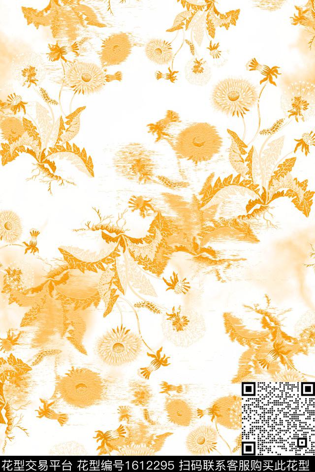 花卉民族花卉素雅数码印花华亿平台下载（图片编号: 1612295） - 瓦栏（Walan）