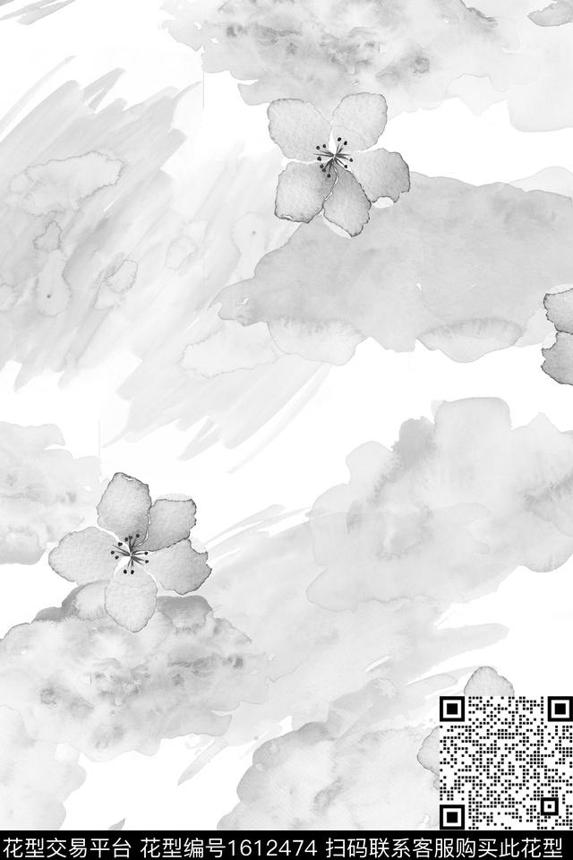 水彩抽象渐变数码印花华亿平台下载（图片编号: 1612474） - 瓦栏（Walan）