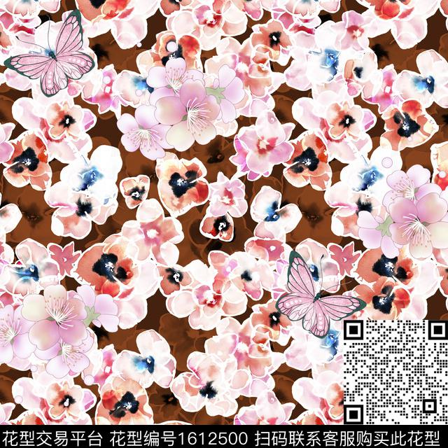 小清新小碎花休闲数码印花华亿平台下载（图片编号: 1612500） - 瓦栏（Walan）