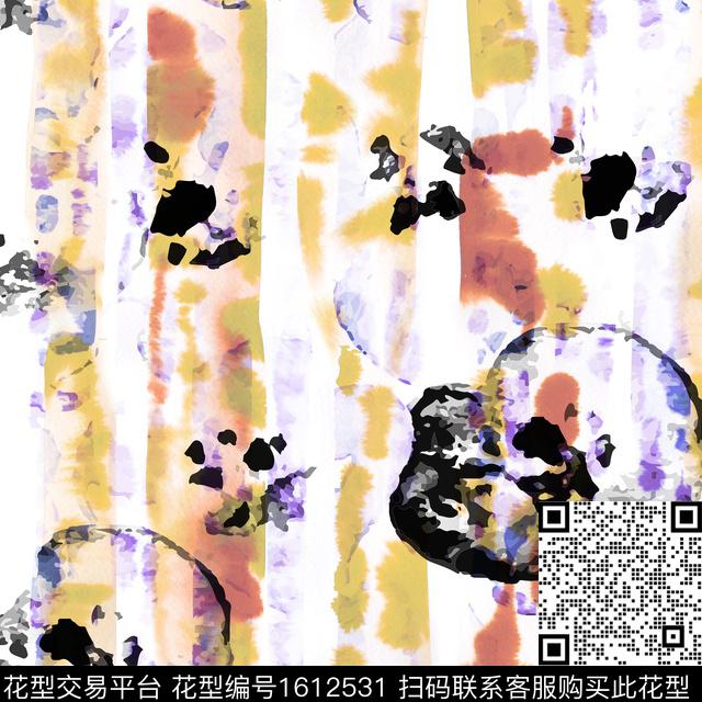 水彩条纹渐变数码印花华亿平台下载（图片编号: 1612531） - 瓦栏（Walan）