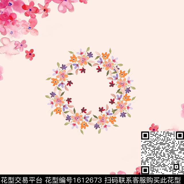 小清新小碎花休闲数码印花华亿平台下载（图片编号: 1612673） - 瓦栏（Walan）