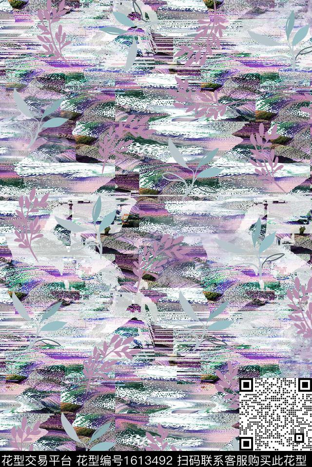 小碎花休闲肌理数码印花华亿平台下载（图片编号: 1613492） - 瓦栏（Walan）