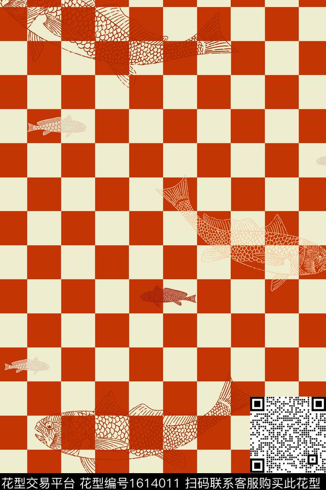 格子鱼数码印花华亿平台下载（图片编号: 1614011） - 瓦栏（Walan）