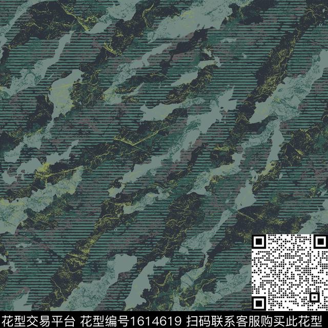 肌理迷彩抽象数码印花华亿平台下载（图片编号: 1614619） - 瓦栏（Walan）