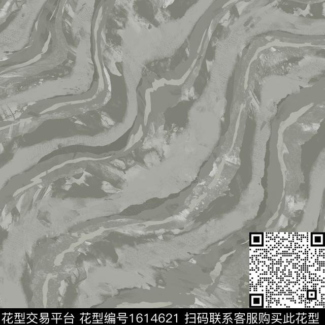 抽象波浪纹肌理数码印花华亿平台下载（图片编号: 1614621） - 瓦栏（Walan）