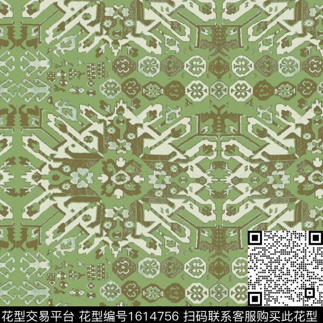 民族风数码印花华亿平台下载（图片编号: 1614756） - 瓦栏（Walan）