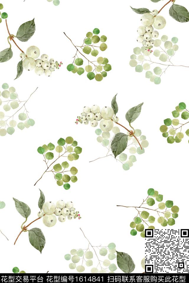 小清新小碎花水彩花卉数码印花华亿平台下载（图片编号: 1614841） - 瓦栏（Walan）
