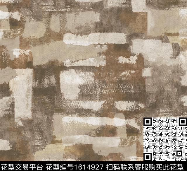 抽象笔触肌理数码印花华亿平台下载（图片编号: 1614927） - 瓦栏（Walan）