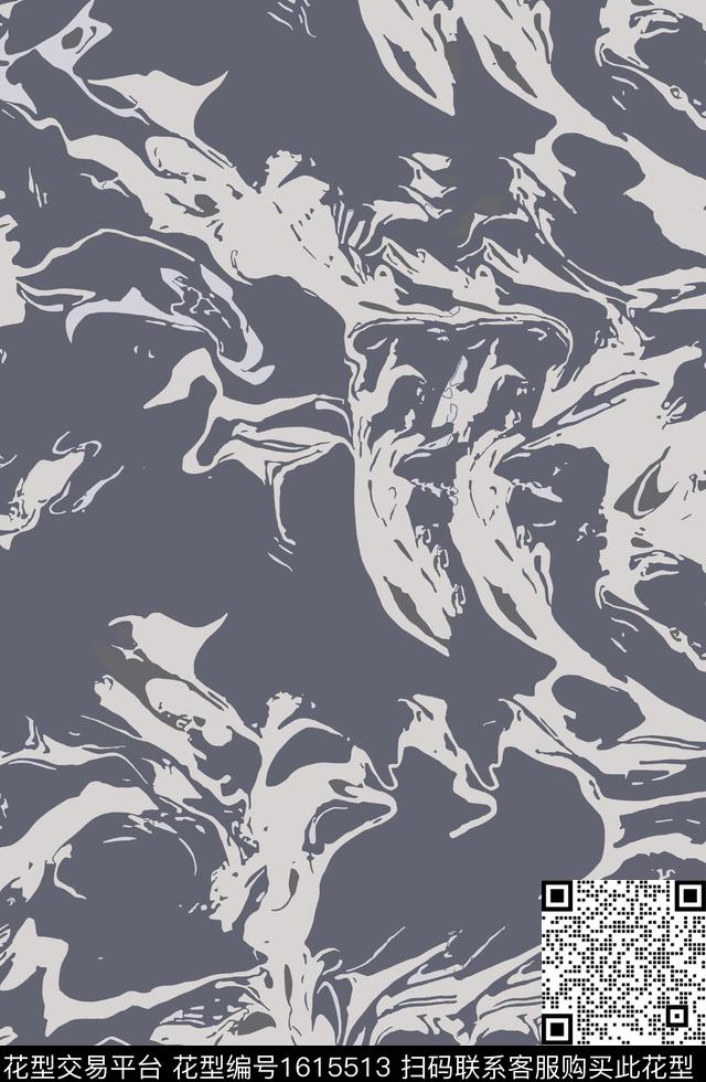 抽象波浪纹数码印花华亿平台下载（图片编号: 1615513） - 瓦栏（Walan）