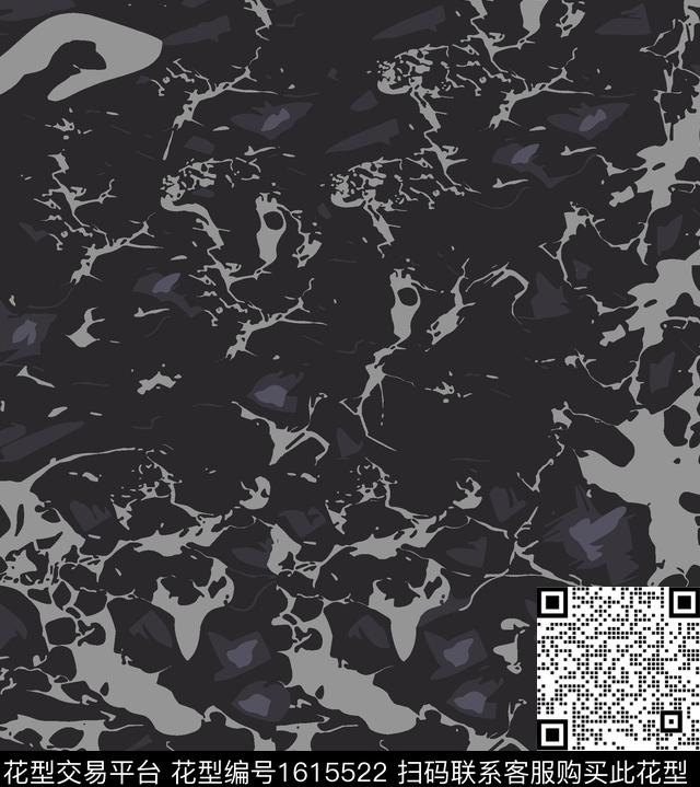 抽象波浪纹数码印花华亿平台下载（图片编号: 1615522） - 瓦栏（Walan）