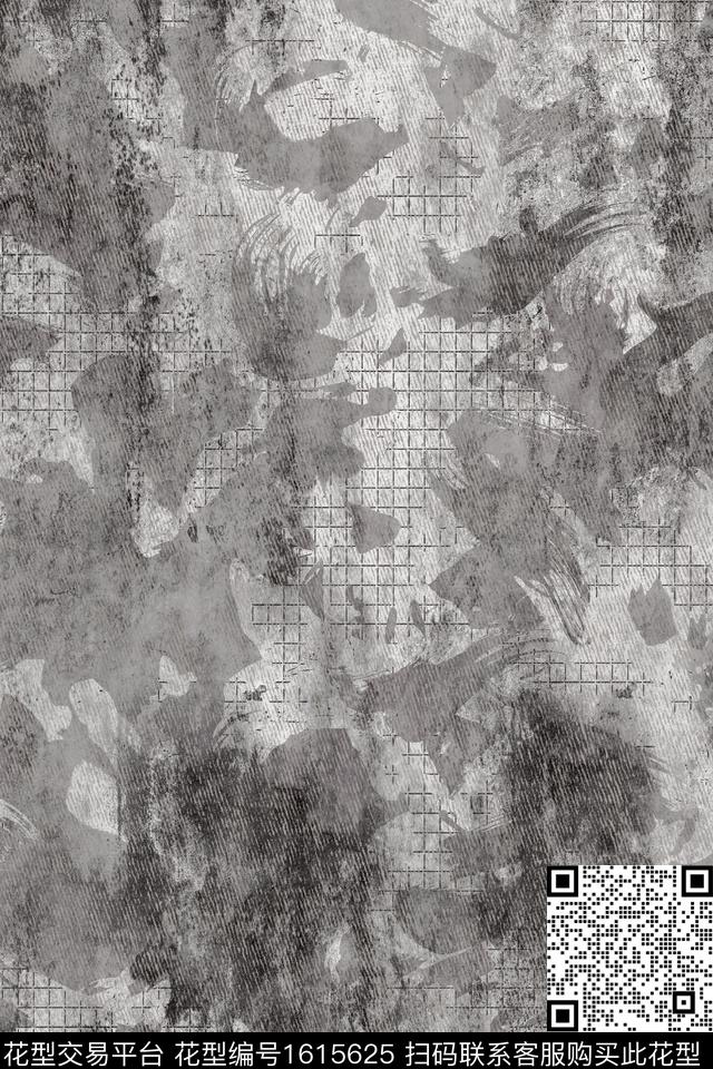 格子抽象肌理数码印花华亿平台下载（图片编号: 1615625） - 瓦栏（Walan）