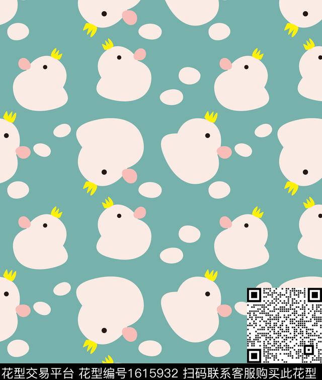 卡通动物趣味童装传统印花华亿平台下载（图片编号: 1615932） - 瓦栏（Walan）