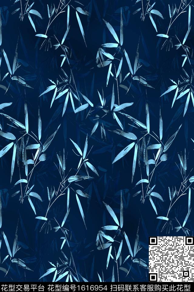 中国风旗袍香云纱数码印花华亿平台下载（图片编号: 1616954） - 瓦栏（Walan）