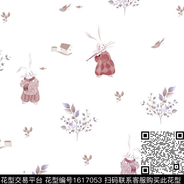 卡通动物花卉童装数码印花华亿平台下载（图片编号: 1617053） - 瓦栏（Walan）