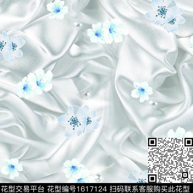 小碎花肌理水彩花卉数码印花华亿平台下载（图片编号: 1617124） - 瓦栏（Walan）