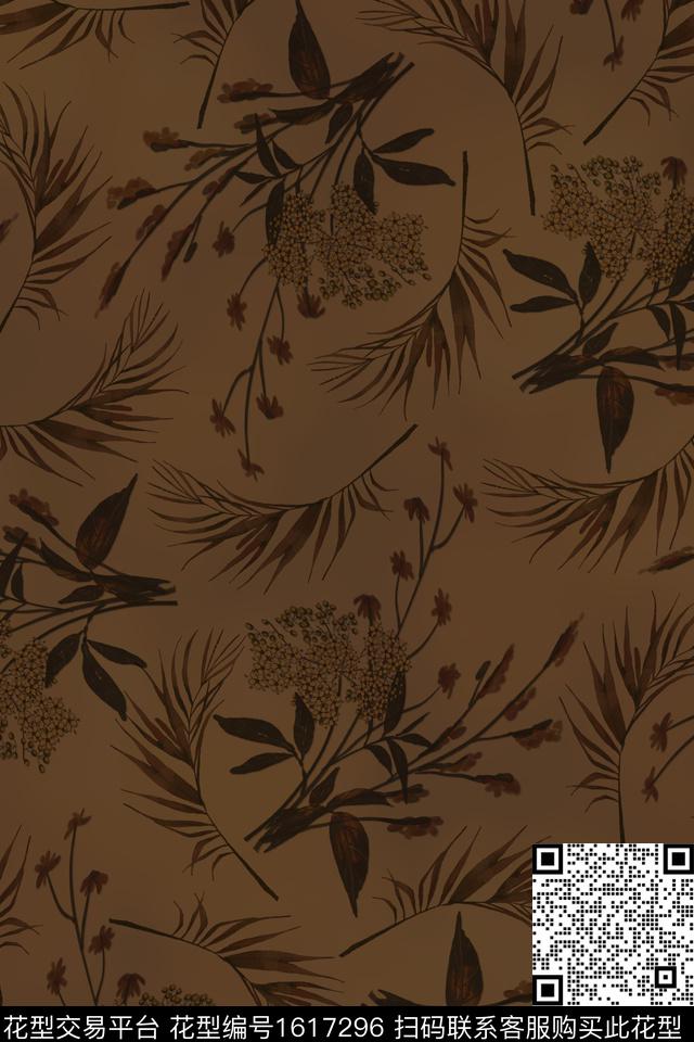 花卉中老年复古数码印花华亿平台下载（图片编号: 1617296） - 瓦栏（Walan）