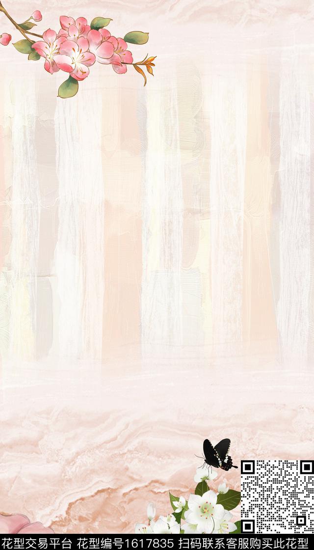 水彩花卉花卉定位花数码印花华亿平台下载（图片编号: 1617835） - 瓦栏（Walan）