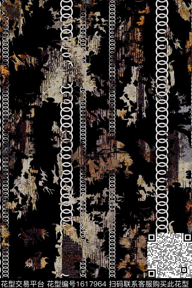 抽象条纹环圈数码印花华亿平台下载（图片编号: 1617964） - 瓦栏（Walan）