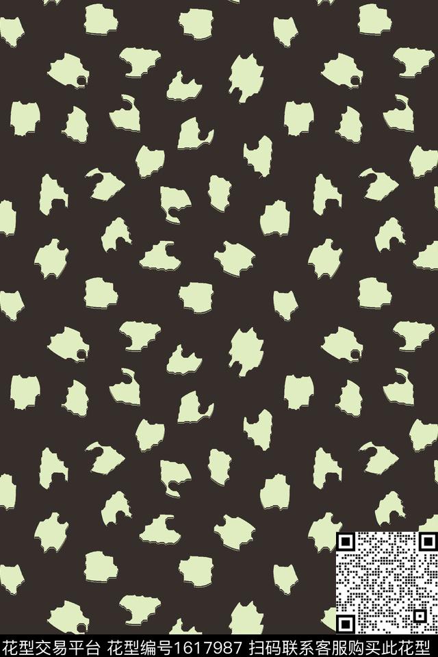 碎片色块传统印花华亿平台下载（图片编号: 1617987） - 瓦栏（Walan）