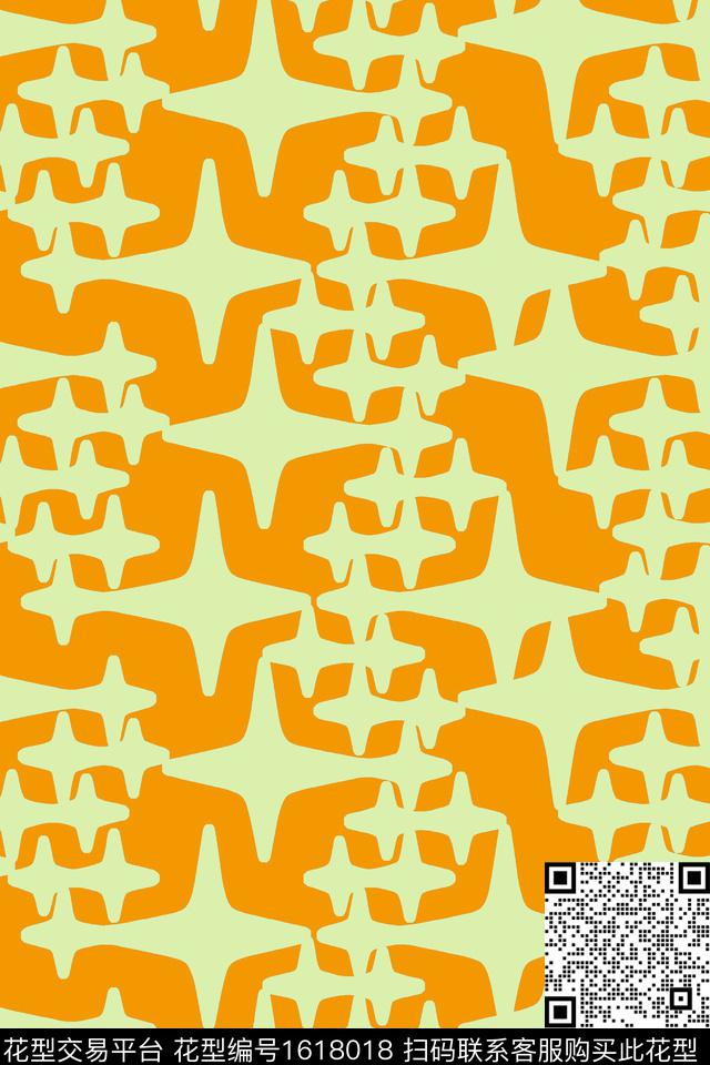 星星趣味传统印花华亿平台下载（图片编号: 1618018） - 瓦栏（Walan）