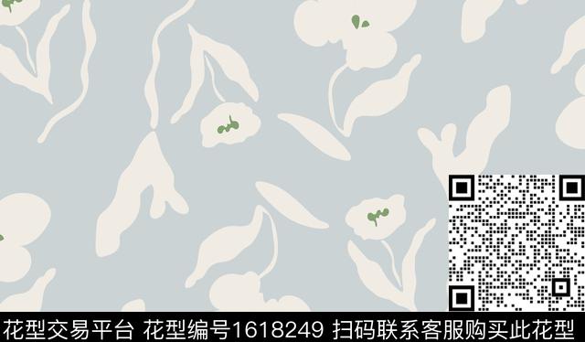 花卉平面花卉传统印花华亿平台下载（图片编号: 1618249） - 瓦栏（Walan）