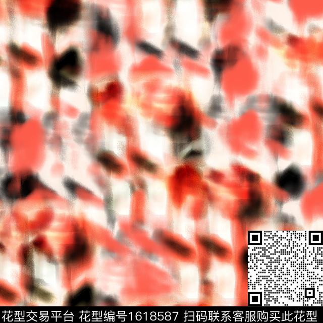 渐变抽象数码印花华亿平台下载（图片编号: 1618587） - 瓦栏（Walan）