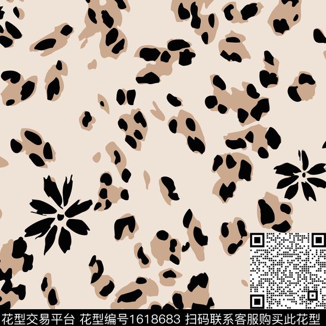 花卉波点传统印花华亿平台下载（图片编号: 1618683） - 瓦栏（Walan）