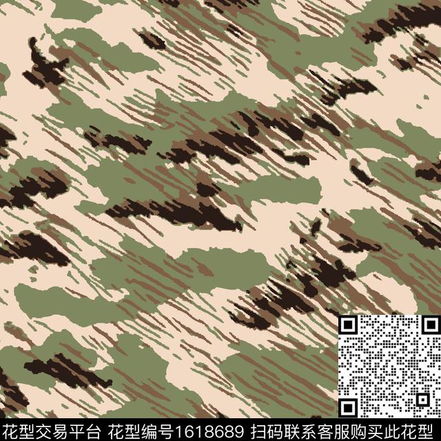 迷彩抽象线条传统印花华亿平台下载（图片编号: 1618689） - 瓦栏（Walan）