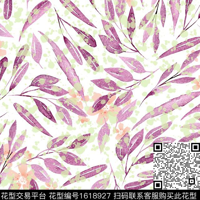 小清新小碎花水彩花卉数码印花华亿平台下载（图片编号: 1618927） - 瓦栏（Walan）