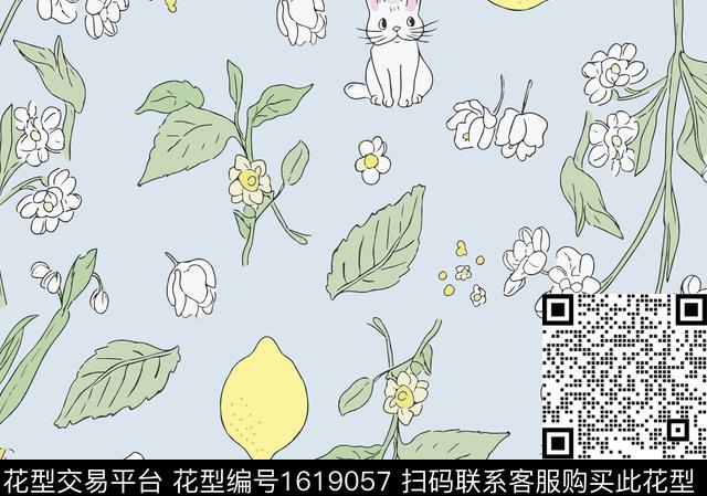 兔子春夏华亿平台童装数码印花华亿平台下载（图片编号: 1619057） - 瓦栏（Walan）