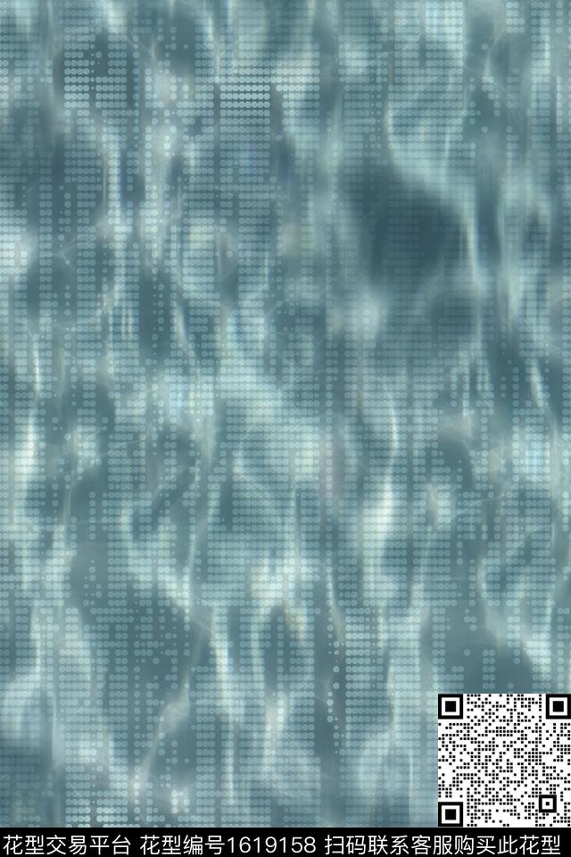 波点抽象晕染肌理数码印花华亿平台下载（图片编号: 1619158） - 瓦栏（Walan）