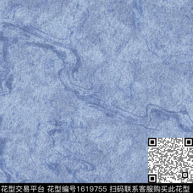 肌理抽象牛仔纹理数码印花华亿平台下载（图片编号: 1619755） - 瓦栏（Walan）