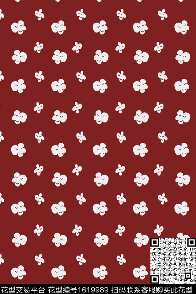 花卉小碎花清爽底花卉传统印花华亿平台下载（图片编号: 1619989） - 瓦栏（Walan）