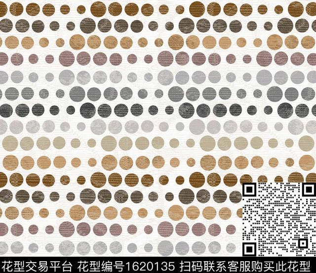 波点圆圆形数码印花华亿平台下载（图片编号: 1620135） - 瓦栏（Walan）
