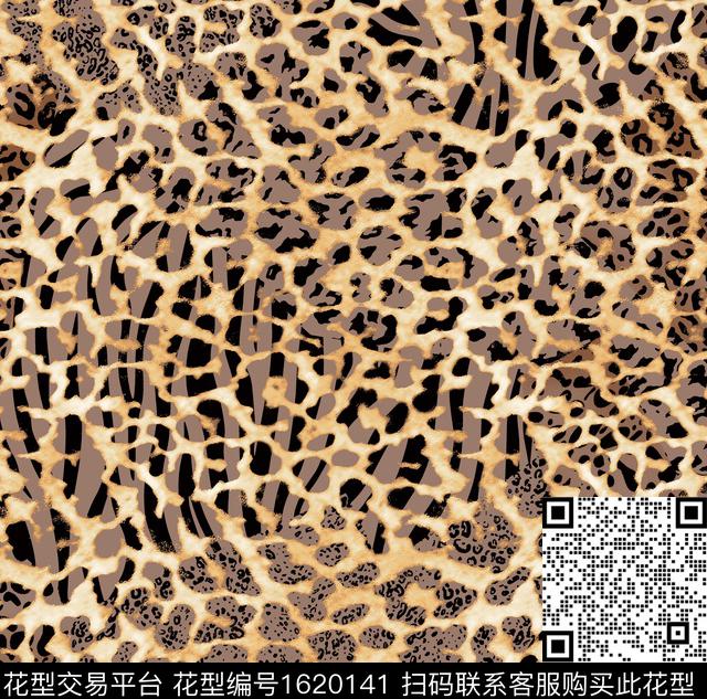 豹纹斑马纹动物纹数码印花华亿平台下载（图片编号: 1620141） - 瓦栏（Walan）