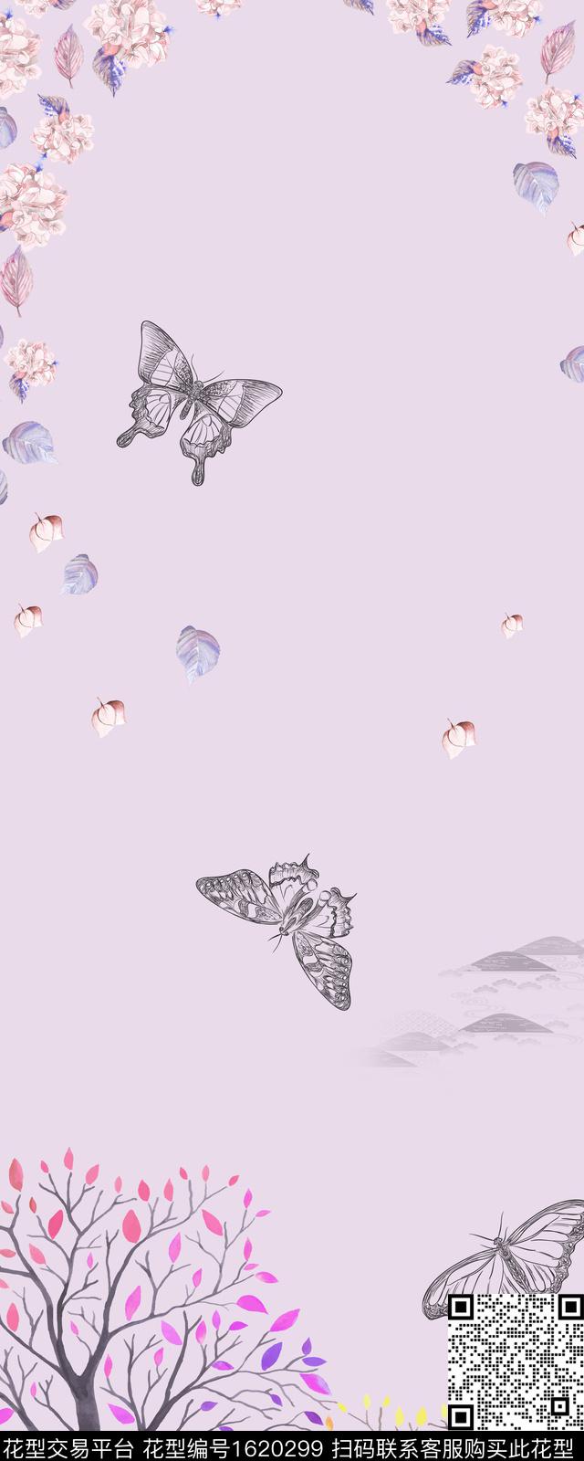 花卉数码印花华亿平台下载（图片编号: 1620299） - 瓦栏（Walan）