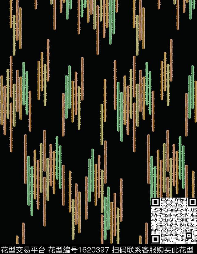 条纹荆棘传统印花华亿平台下载（图片编号: 1620397） - 瓦栏（Walan）